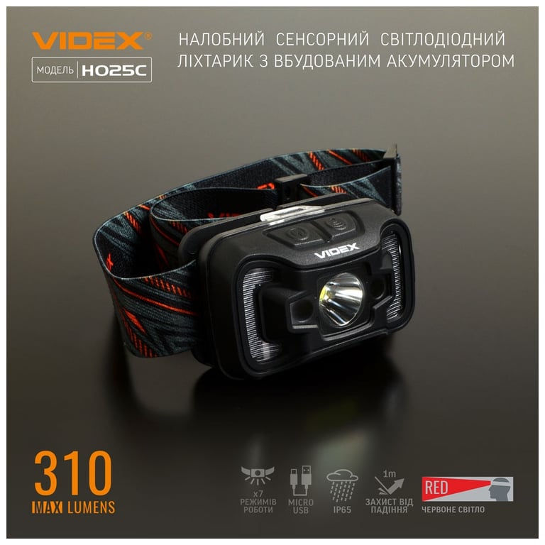 Ліхтар Videx 310Lm 5000K (VLF-H025C) - фото 3