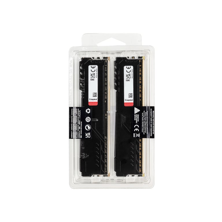 Модуль пам'яті для комп'ютера DDR4 32GB (2x16GB) 3200 MHz Fury Beast Black Kingston Fury (ex.HyperX) (KF432C16BBK2/32) - фото 4