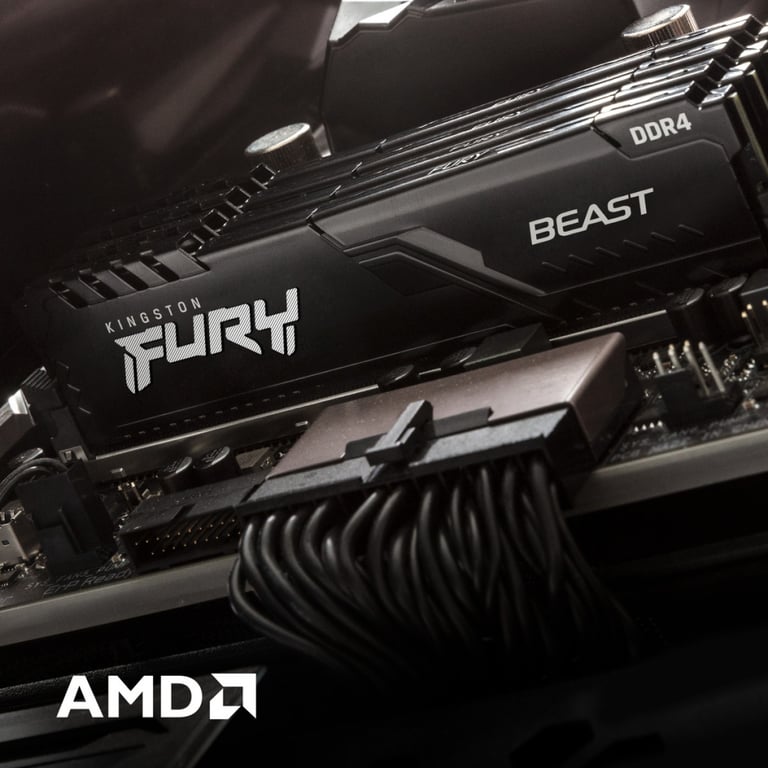 Модуль пам'яті для комп'ютера DDR4 32GB (2x16GB) 3200 MHz Fury Beast Black Kingston Fury (ex.HyperX) (KF432C16BBK2/32) - фото 8