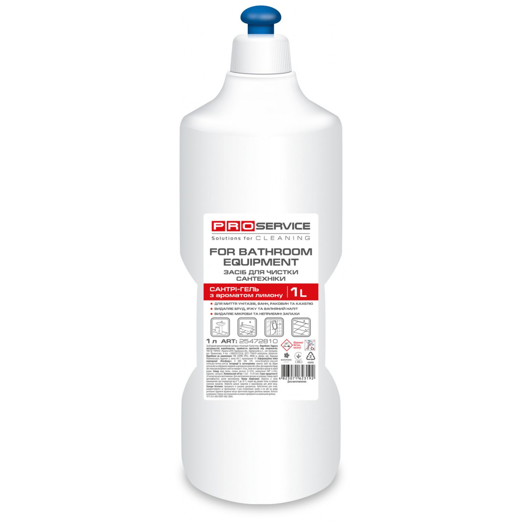 Рідина для чищення ванн PRO service для миття та дезінфекції сантехніки Лимон 1 л (4823071623192) Рідина для чищення ванн PRO service для миття та дезінфекції сантехніки Лимон 1 л (4823071623192)