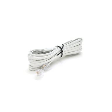 Патч-корд телефонний 10м RJ11 (6P4C) Voltronic (PC-10,0W) - фото 1