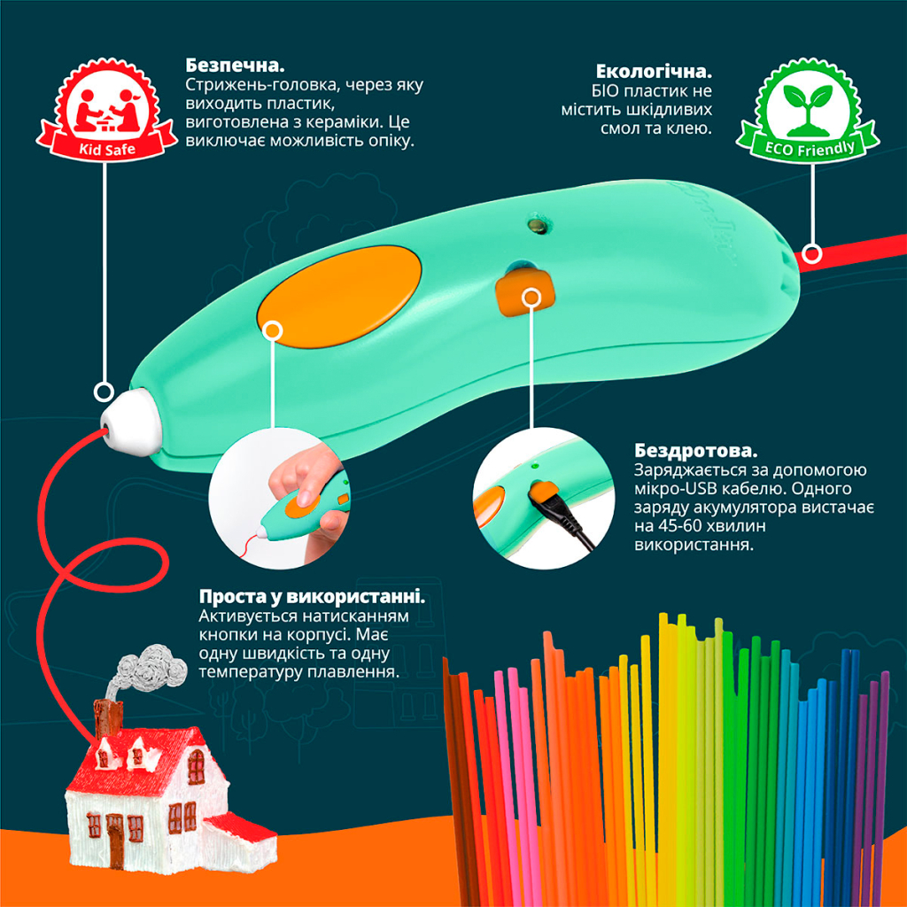 3D - ручка 3Doodler Start Plus - КРЕАТИВ (72 стрижнів) (SPLUS) - фото 5 3D - ручка 3Doodler Start Plus - КРЕАТИВ (72 стрижнів) (SPLUS) - фото 5