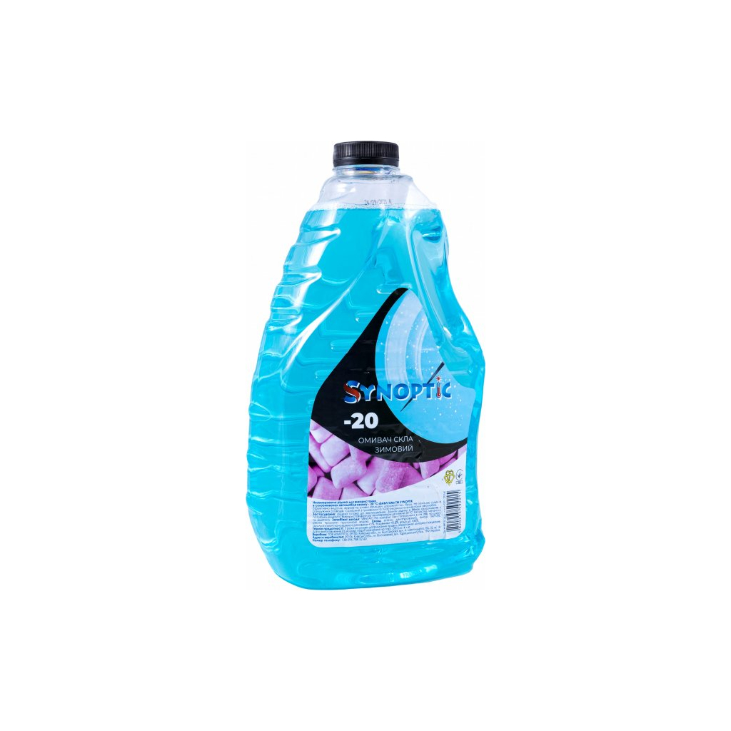 Омивач автомобільний Synoptic зимовий Bubble Gum (-20) 1л (4820215592222) - фото 2 Омивач автомобільний Synoptic зимовий Bubble Gum (-20) 1л (4820215592222) - фото 2