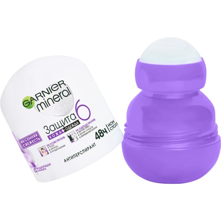 Антиперспірант Garnier Mineral Захист 6 Весняна свіжість роликовий 50 мл (3600541474437) - фото 3
