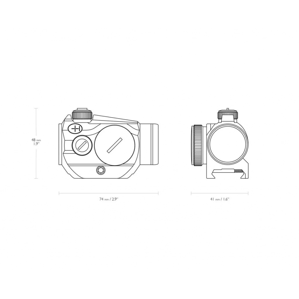 Коліматорний приціл Hawke Vantage 1x20 - Weaver 3 MOA Dot (12102) - фото 4 Коліматорний приціл Hawke Vantage 1x20 - Weaver 3 MOA Dot (12102) - фото 4