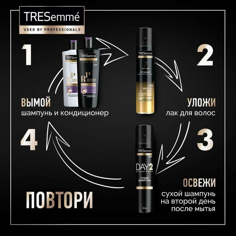 Сухий шампунь Tresemme Об'єм 250 мл (8710847940781) - фото 2