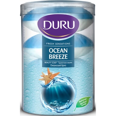 Тверде мило Duru Fresh Sensations Океанський бриз 4 х 100 г (8690506517977) - фото 1