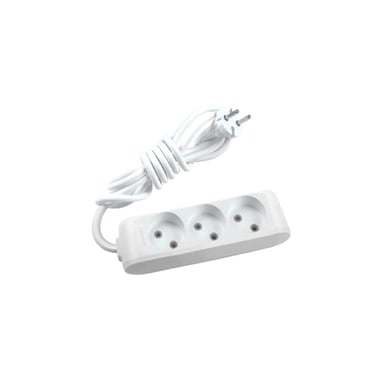 Мережевий подовжувач Panasonic X-tendia 3 розетки, 2м (WLTB02322GR-UA) - фото 1