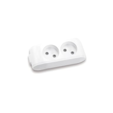 Колодка для подовжувача Panasonic X-tendia 2 гнізда grey (WLTB02202GR-UA) - фото 1