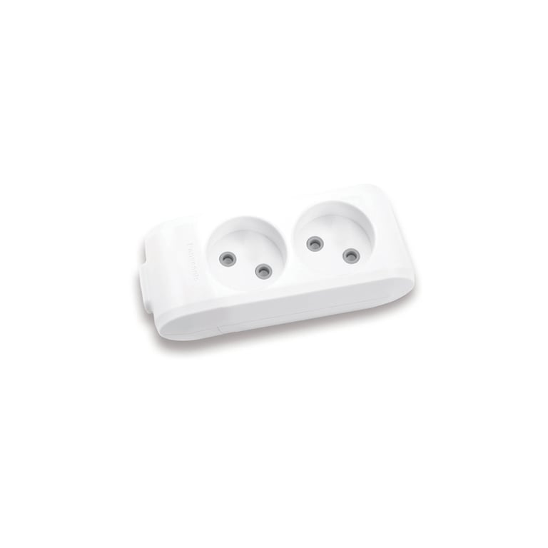 Колодка для подовжувача Panasonic X-tendia 2 гнізда grey (WLTB02202GR-UA) - фото 1