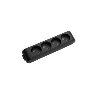Колодка для подовжувача Panasonic X-tendia 4 гнізда black (WLTB02402BL-UA) - фото 1