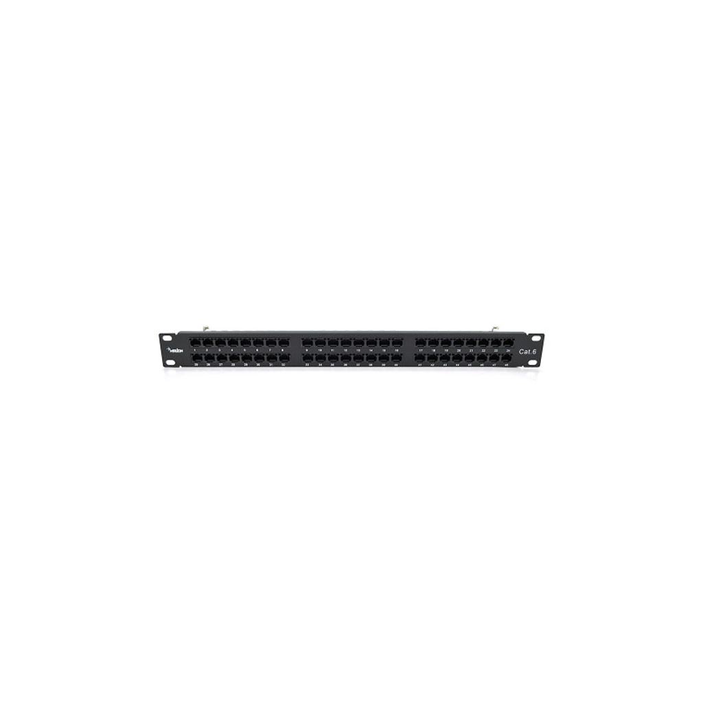 Патч-панель 19" 48xRJ-45 UTP cat. 6, DUAL type, 1U Merlion (ML-2264-CAT.6) - фото 1 Патч-панель 19" 48xRJ-45 UTP cat. 6, DUAL type, 1U Merlion (ML-2264-CAT.6) - фото 1
