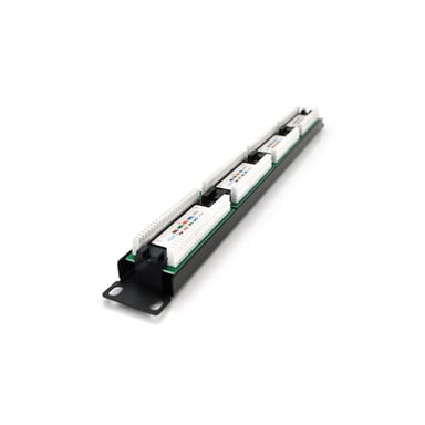 Патч-панель 19" 24xRJ-45 UTP cat. 5е, 1U PiPo (PP245191U) - фото 1