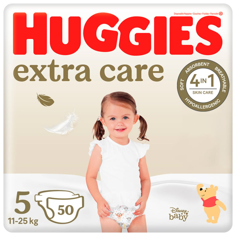 Підгузки Huggies Extra Care 5 (11-25 кг) 50 шт (5029053578132) - фото 1