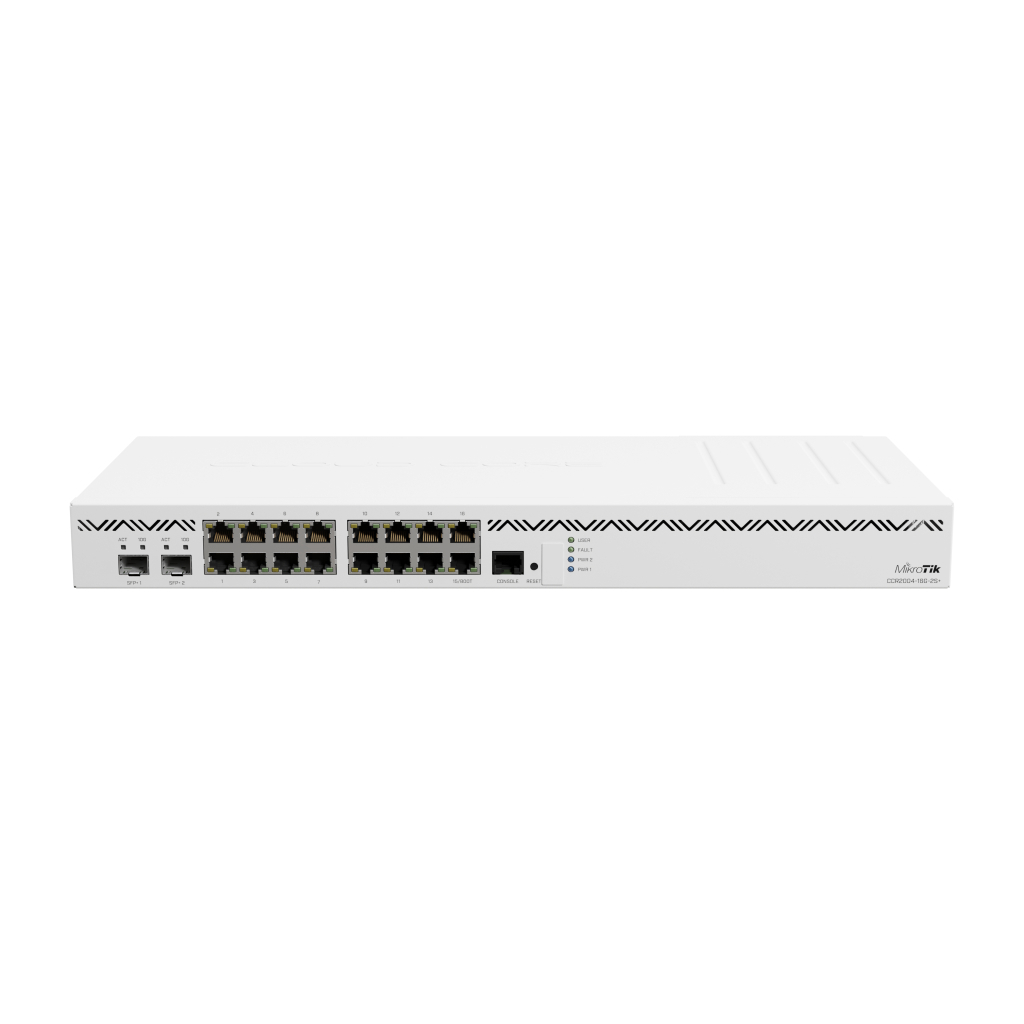 Маршрутизатор Mikrotik CCR2004-16G-2S+ - фото 1 Маршрутизатор Mikrotik CCR2004-16G-2S+ - фото 1