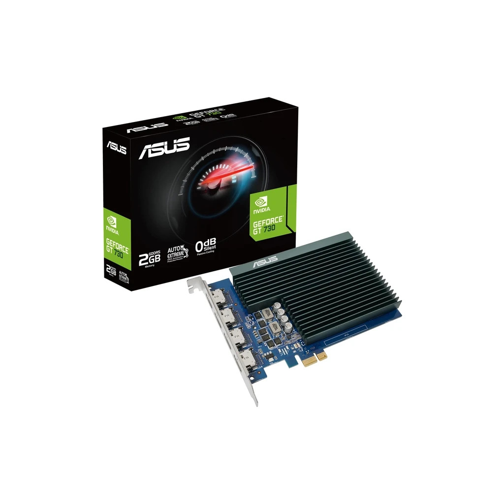 Відеокарта ASUS GeForce GT730 2048Mb 4*HDMI (GT730-4H-SL-2GD5) - фото 2 Відеокарта ASUS GeForce GT730 2048Mb 4*HDMI (GT730-4H-SL-2GD5) - фото 2