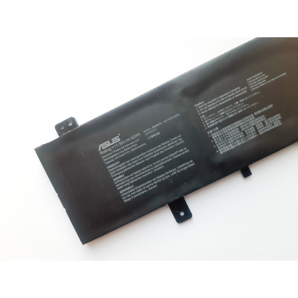 Акумулятор до ноутбука ASUS X505 B31N1631, 3727mAh (42Wh), 3cell, 11.55V, Li-ion (A47583) - фото 3 Акумулятор до ноутбука ASUS X505 B31N1631, 3727mAh (42Wh), 3cell, 11.55V, Li-ion (A47583) - фото 3
