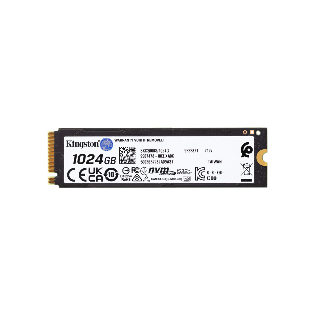 Накопичувач SSD M.2 2280 1TB Kingston (SKC3000S/1024G) - фото 3 Накопичувач SSD M.2 2280 1TB Kingston (SKC3000S/1024G) - фото 3