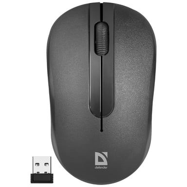 Мишка Defender Hit MM-495 Wireless Black (52495) - фото 1