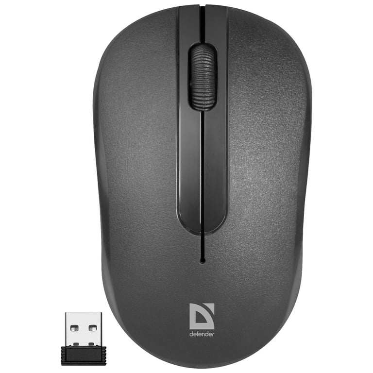 Мишка Defender Hit MM-495 Wireless Black (52495) - фото 1