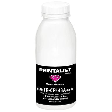 Тонер HP CLJ Pro MFP M280/M281/M254, 40г Magenta Printalist (TR-CF543A-40-PL) - фото 1
