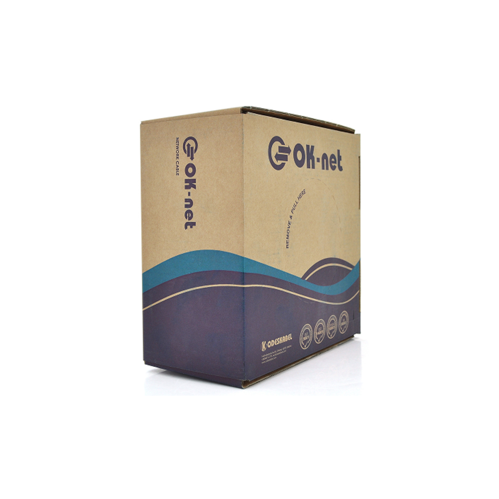 Кабель мережевий OK-Net UTP 305м cat.5e 2 пари (КПВ-ВП (100) 2х2х0,48 / 305) - фото 1 Кабель мережевий OK-Net UTP 305м cat.5e 2 пари (КПВ-ВП (100) 2х2х0,48 / 305) - фото 1