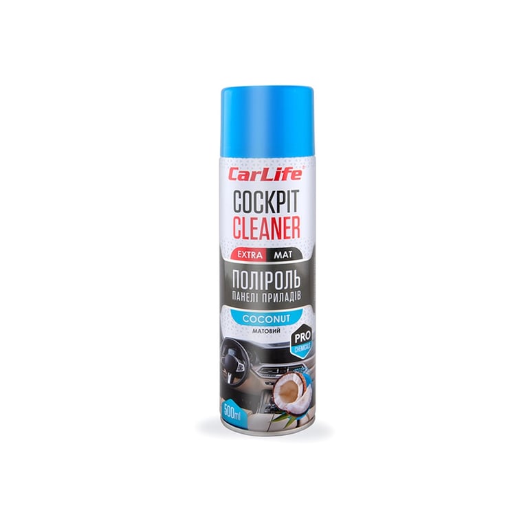 Автополіроль CarLife Cockpit Cleaner EXTRA MAT Кокос 500мл (CF527)