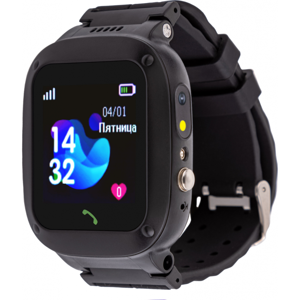 Смарт-годинник Amigo GO004 Splashproof Camera+LED Black (882418) Смарт-годинник Amigo GO004 Splashproof Camera+LED Black (882418)