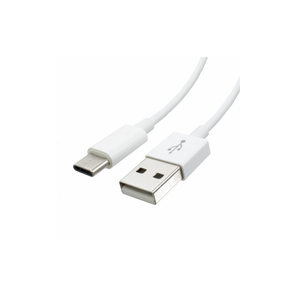 Дата кабель USB 2.0 AM to USB-C 1.0m white OEM Atcom (C001) - фото 1