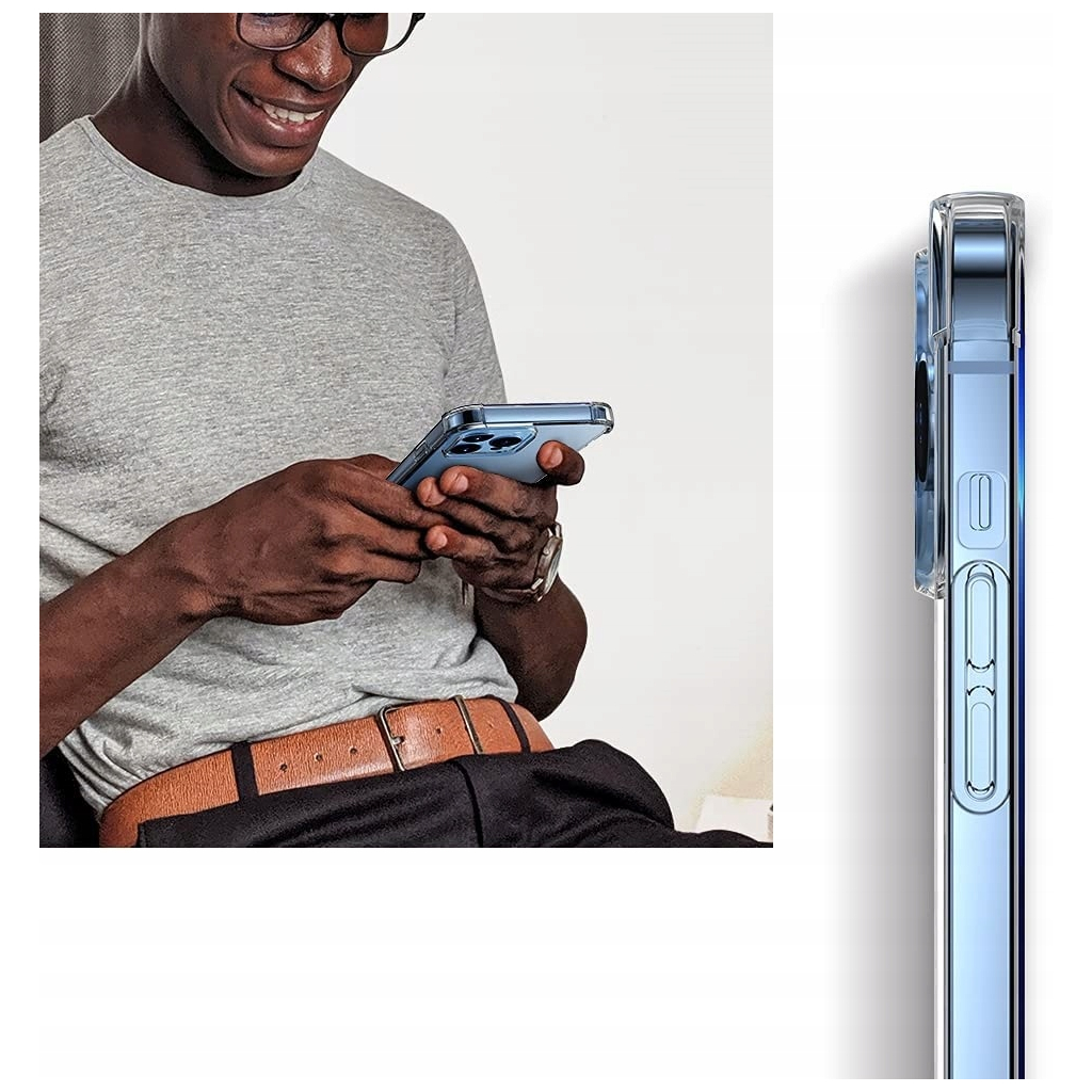 Чохол до мобільного телефона BeCover Anti-Shock Apple iPhone 13 Pro Clear (706981) - фото 4 Чохол до мобільного телефона BeCover Anti-Shock Apple iPhone 13 Pro Clear (706981) - фото 4