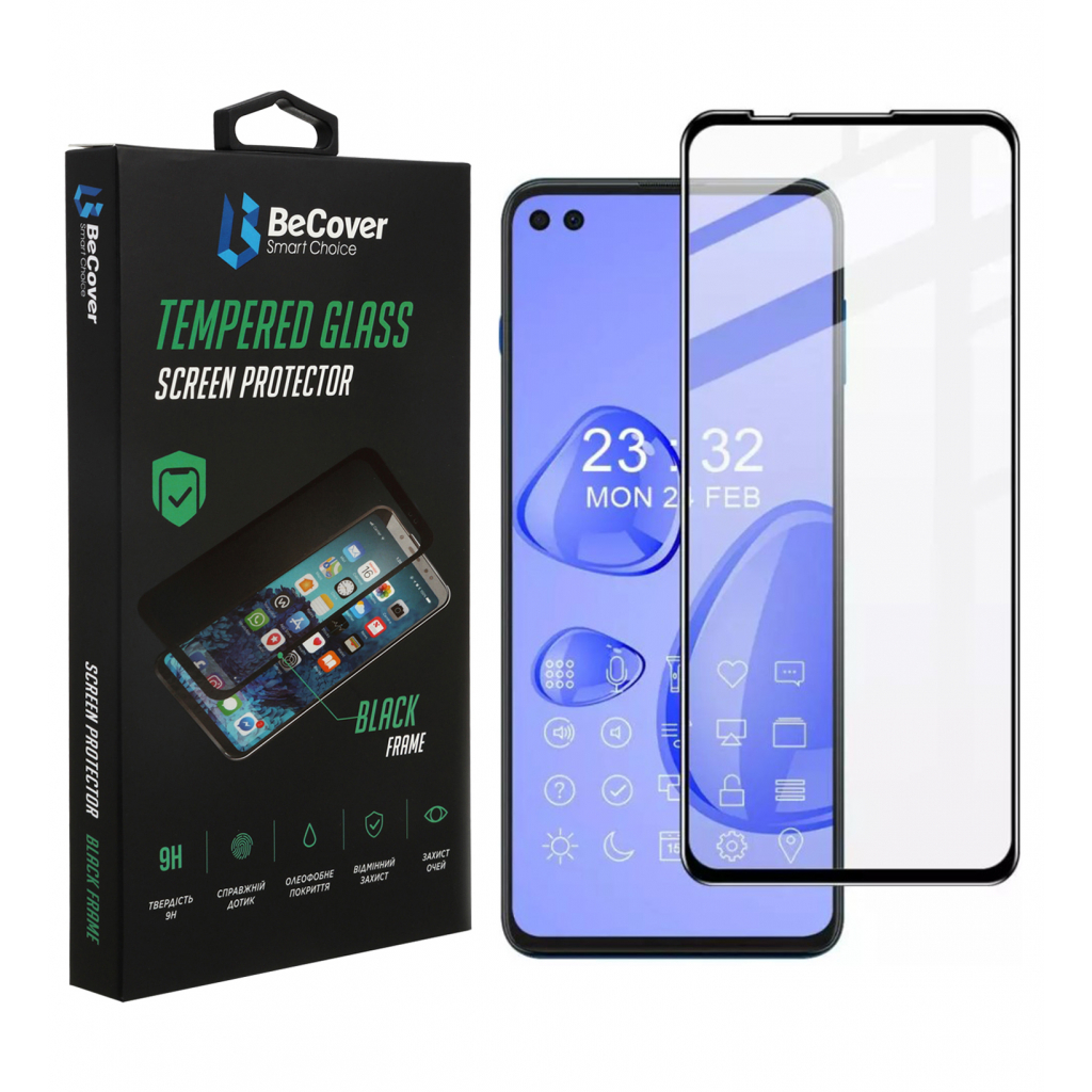 Скло захисне BeCover Motorola Moto G100 Black (706895) - фото 1