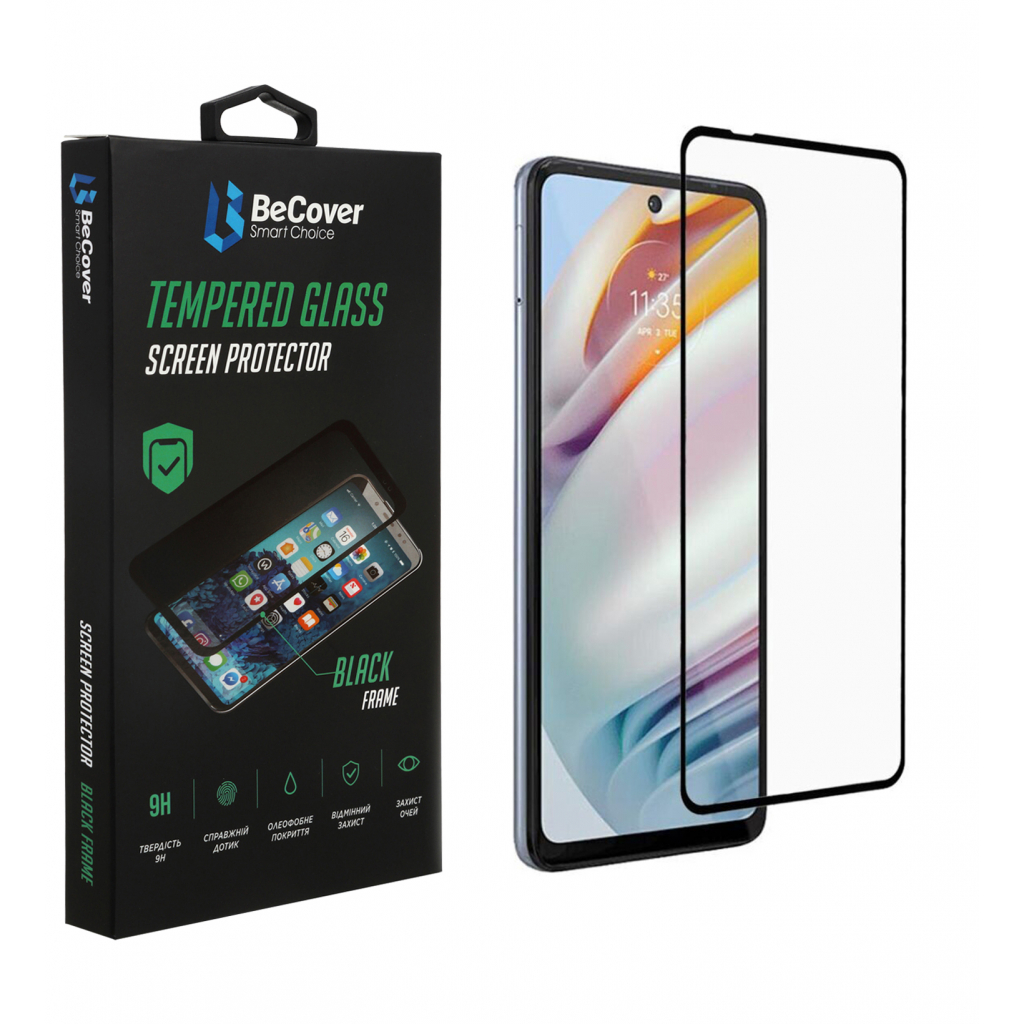 Скло захисне BeCover Motorola Moto G60 / G60s Black (706899) - фото 1