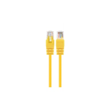 Патч-корд 0.25м UTP cat 6 CCA yellow Cablexpert (PP6U-0.25M/Y) - фото 1