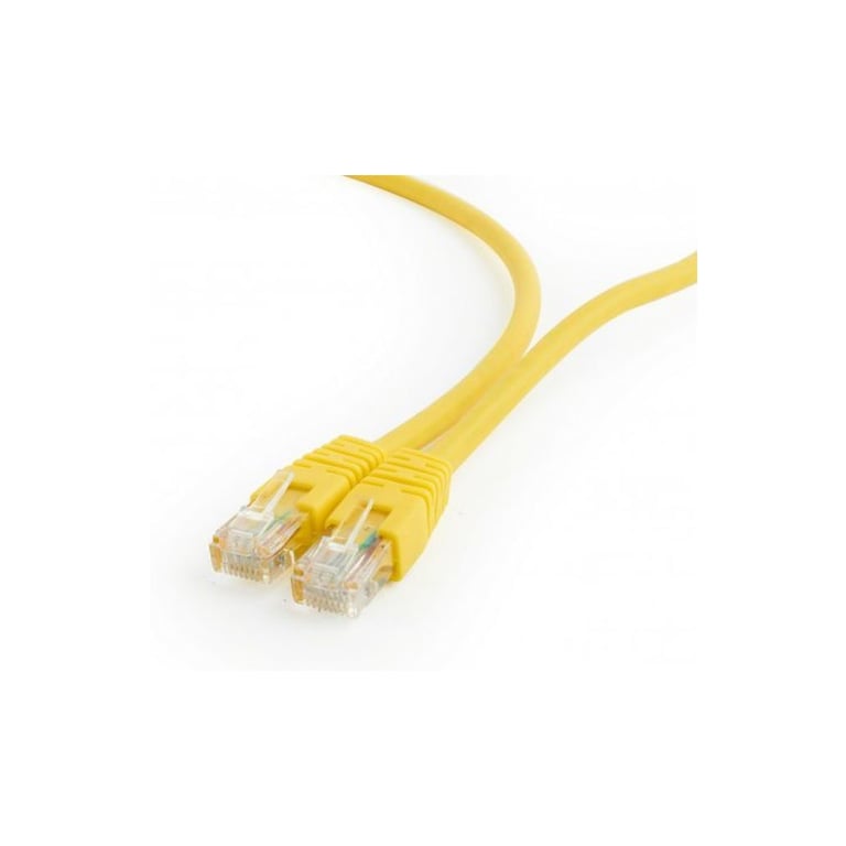 Патч-корд 0.25м UTP cat 6 CCA yellow Cablexpert (PP6U-0.25M/Y) - фото 2