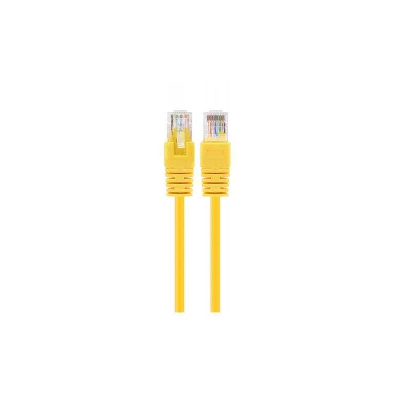 Патч-корд 0.5м UTP cat 6 CCA yellow Cablexpert (PP6U-0.5M/Y) - фото 1