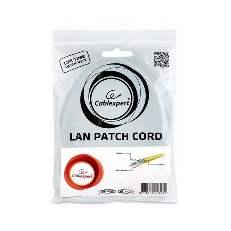 Патч-корд 0.5м UTP cat 6 CCA yellow Cablexpert (PP6U-0.5M/Y) - фото 4