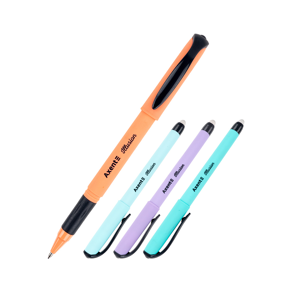 Ручка гелева Axent пиши-стирай Illusion, синя (AG1094-02-A) - фото 1 Ручка гелева Axent пиши-стирай Illusion, синя (AG1094-02-A) - фото 1