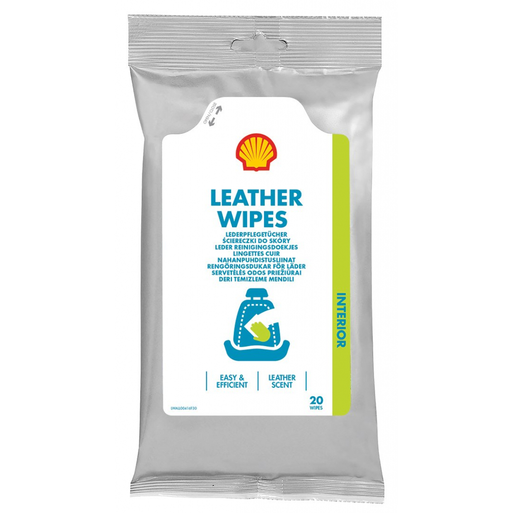 Автомобільна серветка Shell Leather Wipes (73234) - фото 1