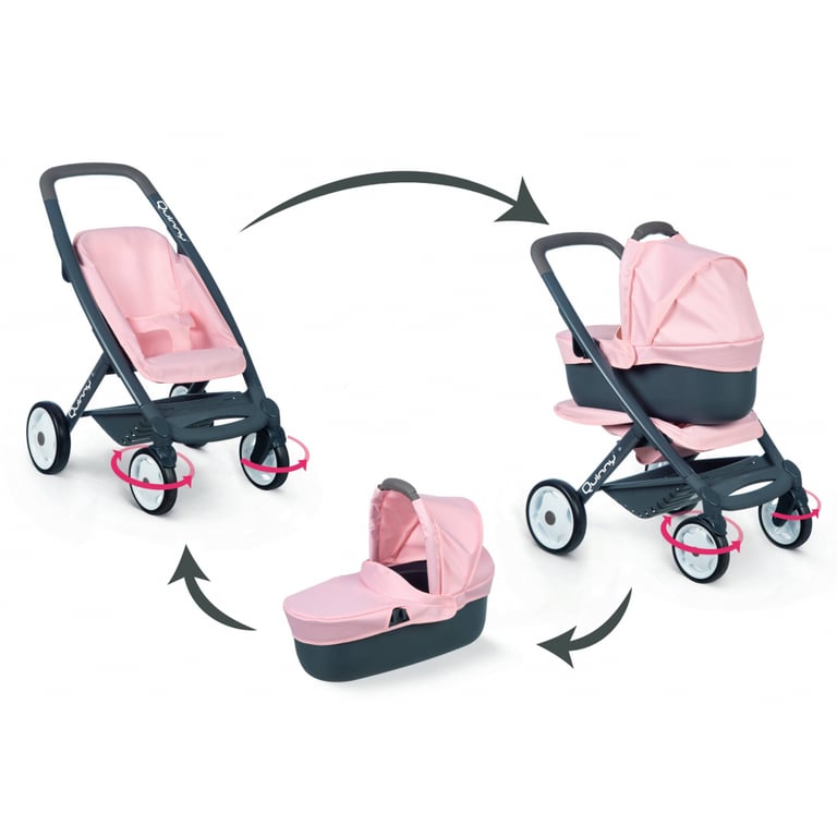 Коляска для ляльок Smoby Maxi-Cosi & Quinny 3 в 1 Софт зі знімною колискою (253117) - фото 5