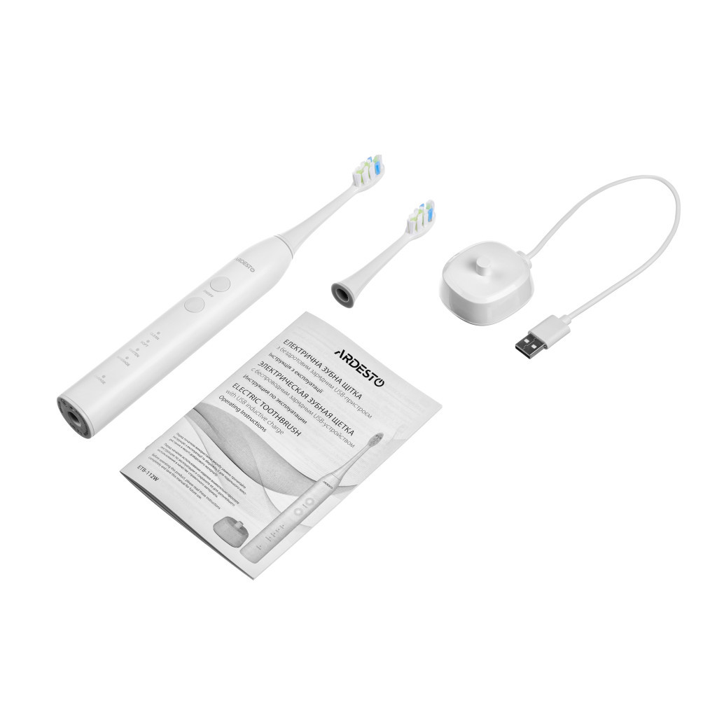 Електрична зубна щітка Ardesto ETB-112W - фото 7 Електрична зубна щітка Ardesto ETB-112W - фото 7
