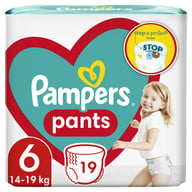 Підгузки Pampers трусики Pants Giant Розмір 6 (14-19 кг) 19 шт (8006540067802) - фото 1