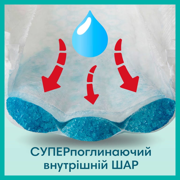 Підгузки Pampers трусики Pants Giant Розмір 6 (14-19 кг) 19 шт (8006540067802) - фото 5