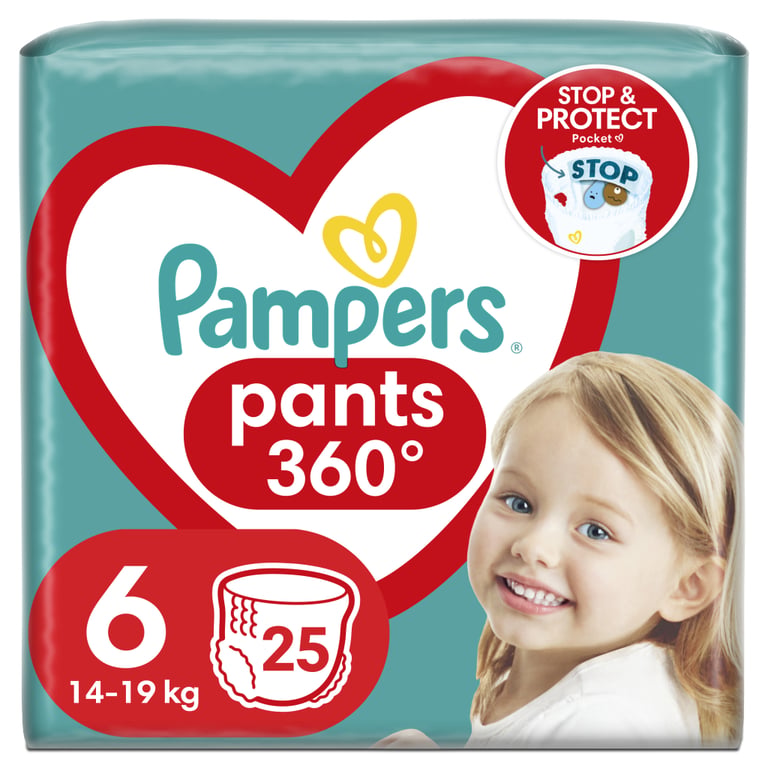 Підгузки Pampers трусики Pants Giant Розмір 6 (14-19 кг) 25 шт (8006540069745) - фото 1