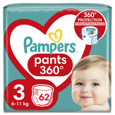 Підгузки Pampers трусики Pampers Pants Розмір 3 (6-11кг) 62 шт (8006540069233) - фото 1