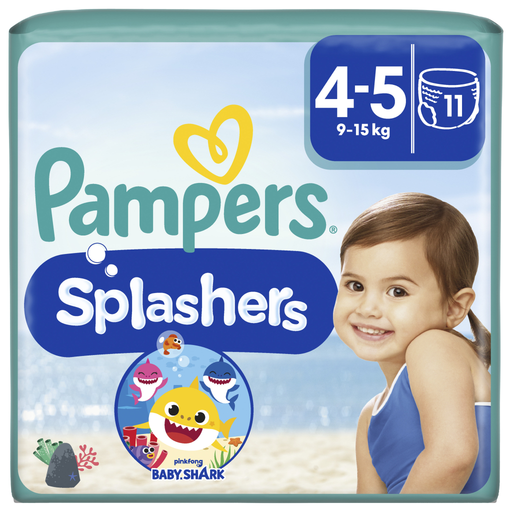 Підгузки Pampers для плавання Splashers Розмір 4-5 (9-15 кг) 11 шт (8001090698384) - фото 1 Підгузки Pampers для плавання Splashers Розмір 4-5 (9-15 кг) 11 шт (8001090698384) - фото 1