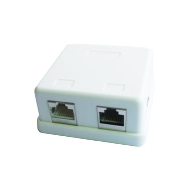 Комп'ютерна розетка Cablexpert RJ45x2 FTP, cat.5e (NCAC-HS-SMB2) - фото 1
