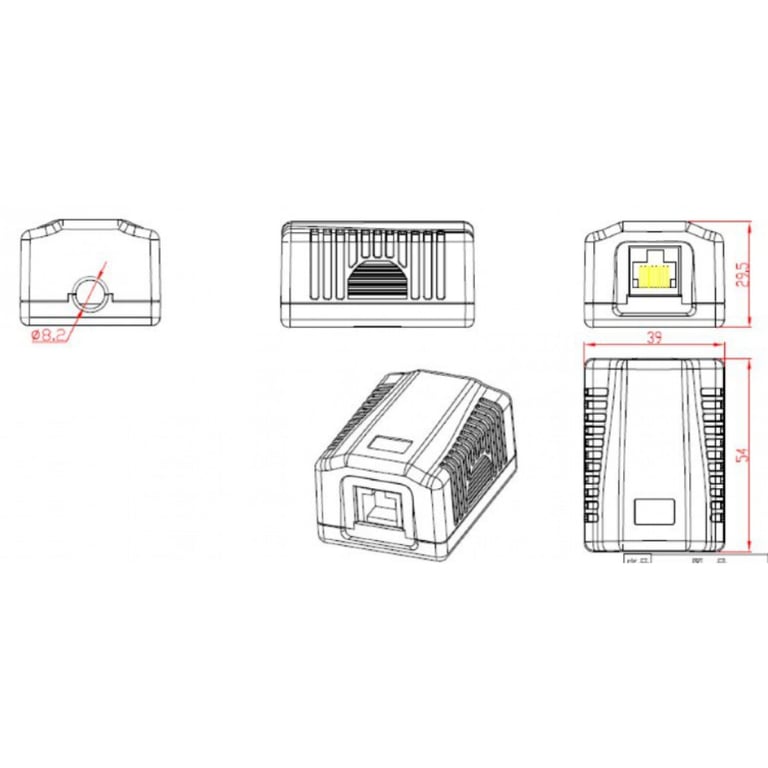 Комп'ютерна розетка Cablexpert RJ45x1 FTP, cat.6 (NCAC-1F6-01) - фото 4