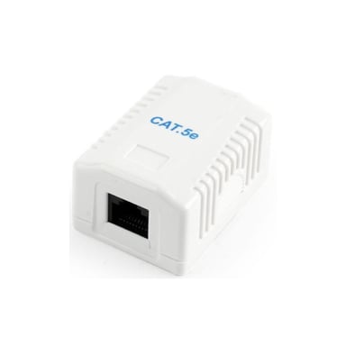 Комп'ютерна розетка Cablexpert RJ45x1 UTP, cat.5e (NCAC-1U5E-01) - фото 1