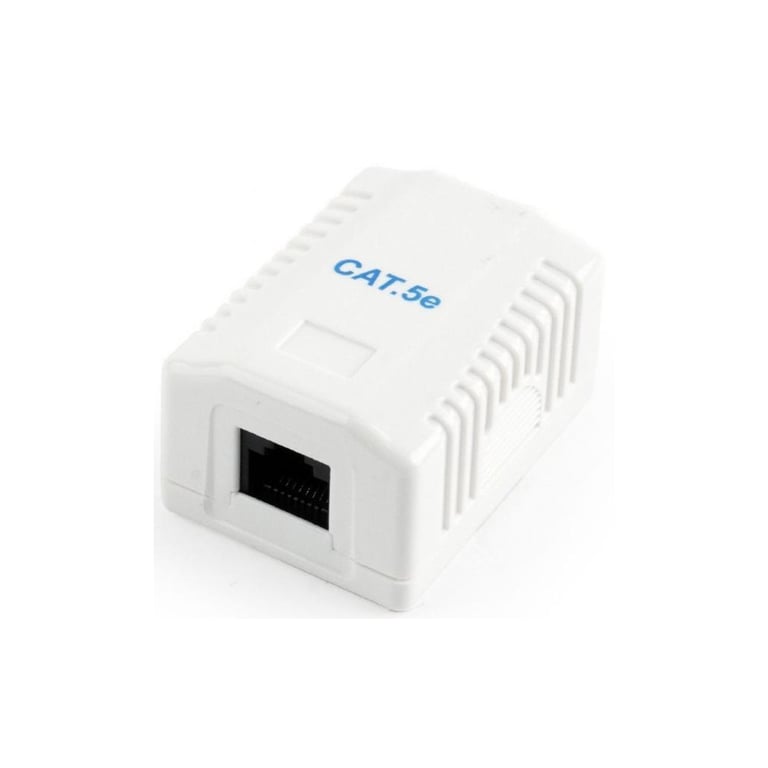 Комп'ютерна розетка Cablexpert RJ45x1 UTP, cat.5e (NCAC-1U5E-01) - фото 1