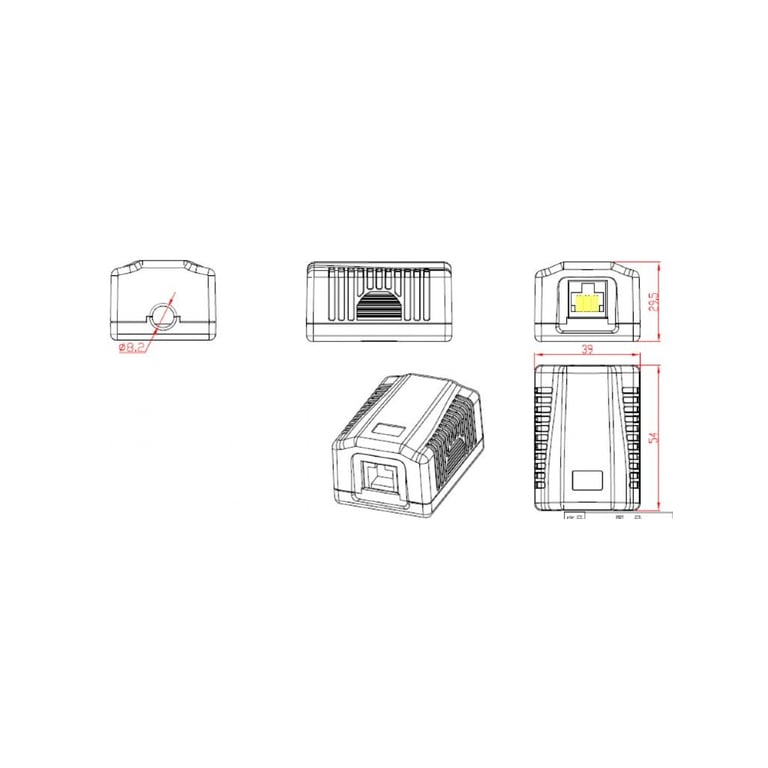 Комп'ютерна розетка Cablexpert RJ45x1 UTP, cat.5e (NCAC-1U5E-01) - фото 4